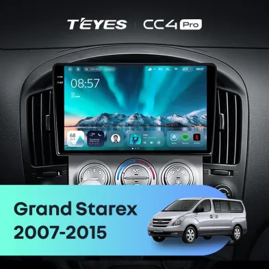 Штатная магнитола Teyes CC4 Pro 12/256 Hyundai Grand Starex (2007-2015) F1