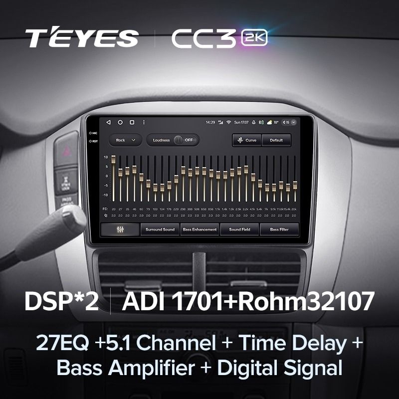 Штатная магнитола Teyes CC3 2K 4/64 Honda Pilot 1 (2005-2008)