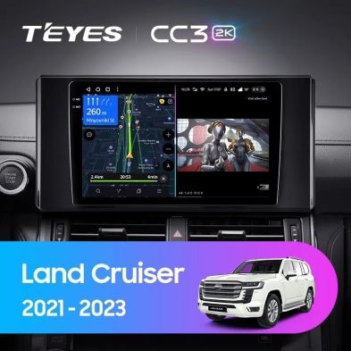 Штатная магнитола Teyes CC3 2K 360 6/128 Toyota Land Cruiser 300 (2021-2023)