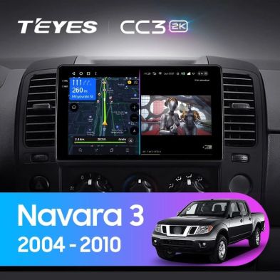 Штатная магнитола Teyes CC3 2K 4/64 Nissan Navara 3 D40 (2004-2010) F2