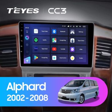 Штатная магнитола Teyes CC3 4/32 Toyota Alphard 1 H10 (2005-2008) F2