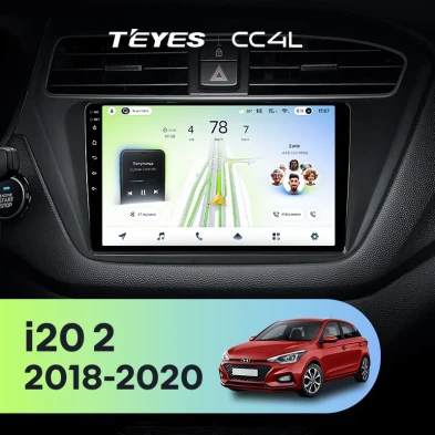 Штатная магнитола Teyes CC4L 6/64 Hyundai i20 2 GB (2018-2020)