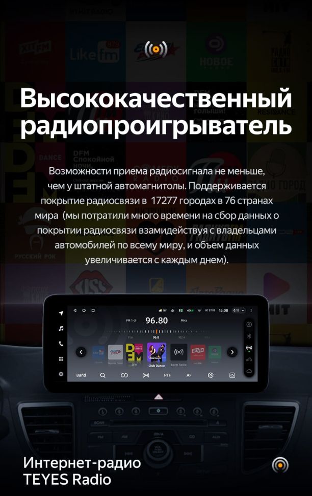 Штатная магнитола Teyes LUX ONE 4/32 Honda CR-V 4 RM RE (2011-2018) Тип-C