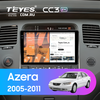 Штатная магнитола Teyes CC3 2K 4/64 Hyundai Azera (2005-2011)