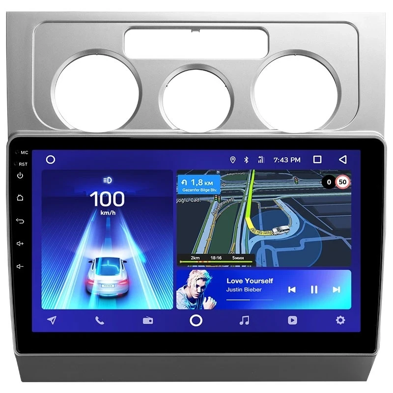 Переходная рамка Volkswagen Touran 1 (2003-2010) F1 (10")