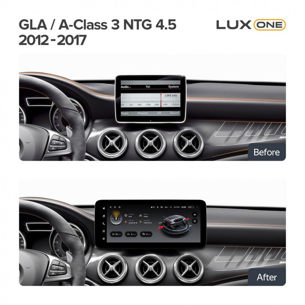 Штатная магнитола Teyes LUX ONE 6/128 Mercedes-Benz GLA-Class X156 (NTG 4.5) (2012-2017)