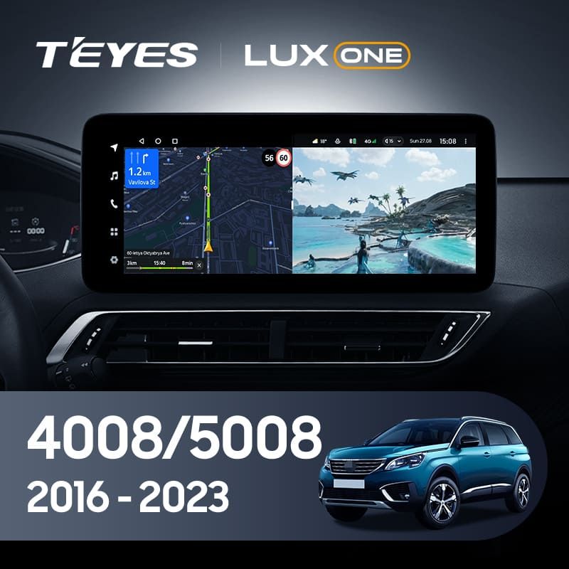 Штатная магнитола Teyes LUX ONE 4/32 Peugeot 5008 (2016-2023)