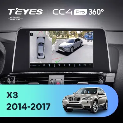 Штатная магнитола Teyes CC4 Pro 360 12/256 BMW X3 F25 NBT (2014-2017)
