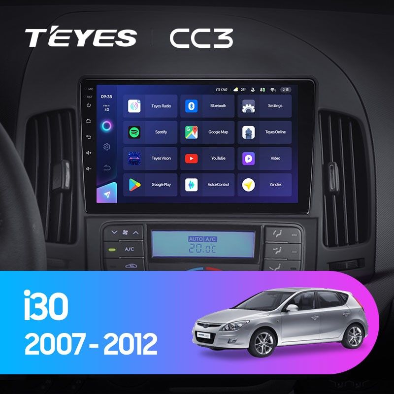 Штатная магнитола Teyes CC3 4/32 Hyundai i30 1 FD (2007-2012) F2
