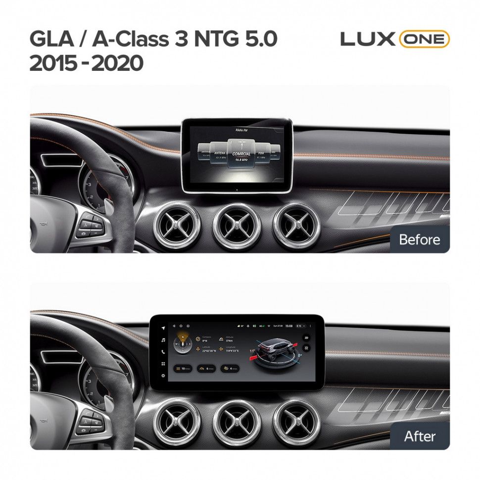 Штатная магнитола Teyes LUX ONE 6/128 Mercedes-Benz A-Class 3 W176 (NTG 5.0) (2015-2020)