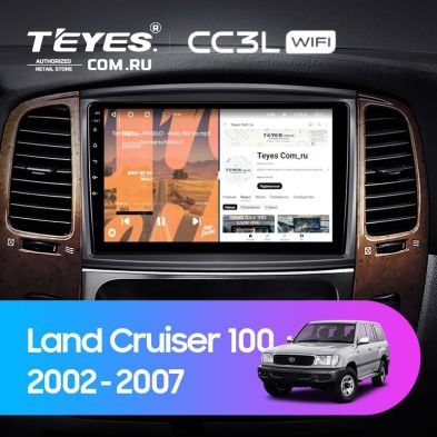 Штатная магнитола Teyes CC3L WiFi 2/32 Toyota Land Cruiser LC 100 / LC 105 (2002-2007) Тип-A