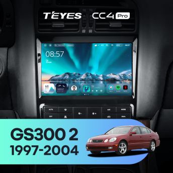Штатная магнитола Teyes CC4 Pro 12/256 Lexus GS300 2 S160 (1997-2004) Тип-A