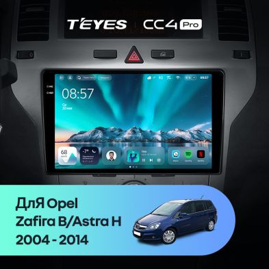 Штатная магнитола Teyes CC4 Pro 8/128 Opel Zafira B (2005-2014) F2