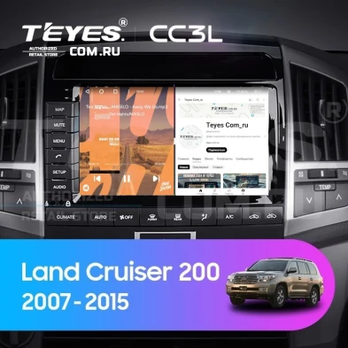 Штатная магнитола Teyes CC3L 4/32 Toyota Land Cruiser 11 200 (2007-2015) F2 Тип-C