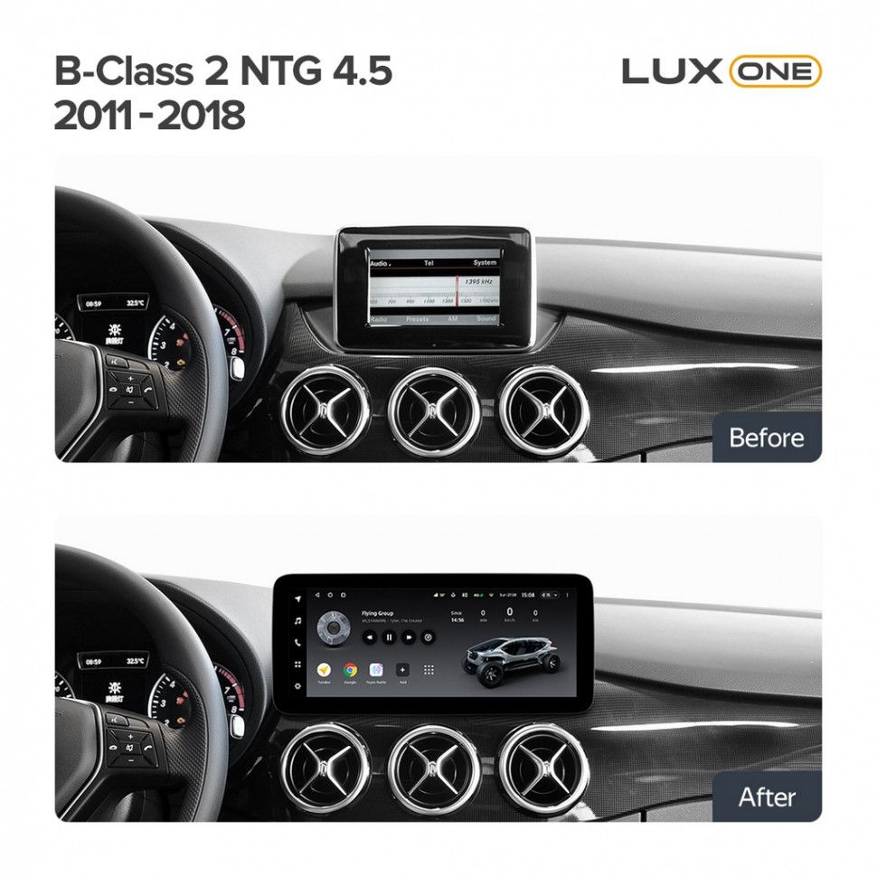 Штатная магнитола Teyes LUX ONE 6/128 Mercedes-Benz B-Class 2 T246 T242 W246 (NTG 4.5) (2011-2018)