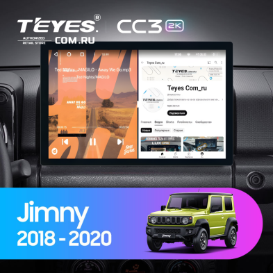 Штатная магнитола Teyes CC3 2K 4/64 Suzuki Jimny JB64 (2018-2020) (11")