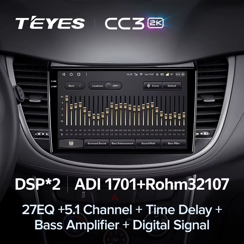 Штатная магнитола Teyes CC3 2K 4/32 Chevrolet Tracker 3 (2013-2017) F2