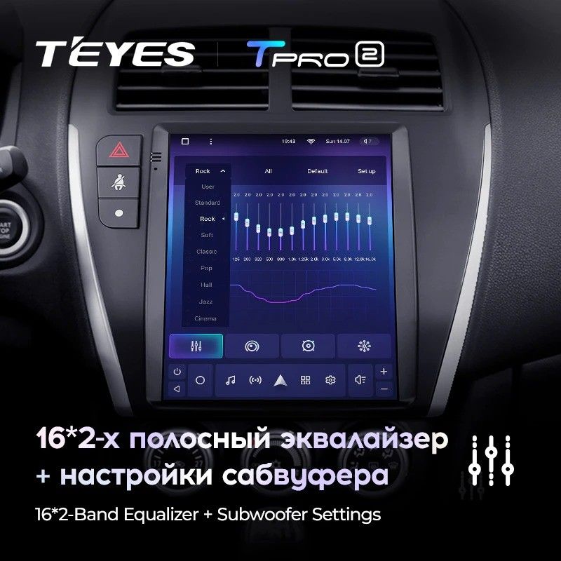 Штатная магнитола Tesla style Teyes TPRO 2 4/32 Mitsubishi ASX 1 (2010-2016) Тип-A