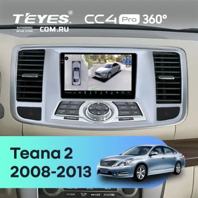 Штатная магнитола Teyes CC4 Pro 360 8/128 Nissan Teana 2 J32 (2008-2013) F2 Тип-A