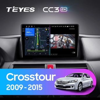 Штатная магнитола Teyes CC3 2K 6/128 Honda Crosstour 1 TF (2009-2015)