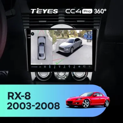 Штатная магнитола Teyes CC4 Pro 360 8/128 Mazda RX-8 SE (2003-2008)