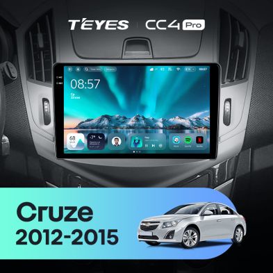 Штатная магнитола Teyes CC4 Pro 8/128 Chevrolet Cruze J300 J308 (2012-2015)