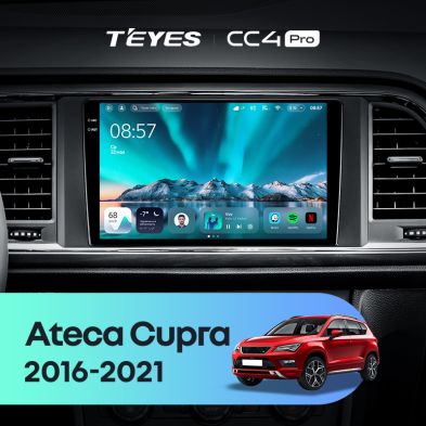 Штатная магнитола Teyes CC4 Pro 12/256 Seat Ateca Cupra (2016-2021)