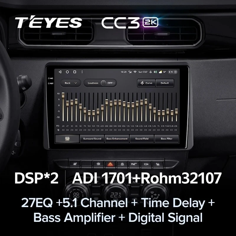 Штатная магнитола Teyes CC3 2K 360 6/128 Renault Duster HM 2 (2020-2023) F1