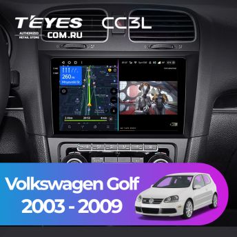 Штатная магнитола Teyes CC3L 4/32 Volkswagen Golf (2003-2009)