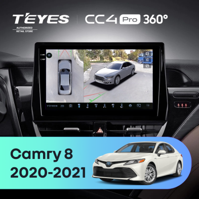 Штатная магнитола Teyes CC4 Pro 360 8/128 Toyota Camry 8 XV 70 (2020-2021)