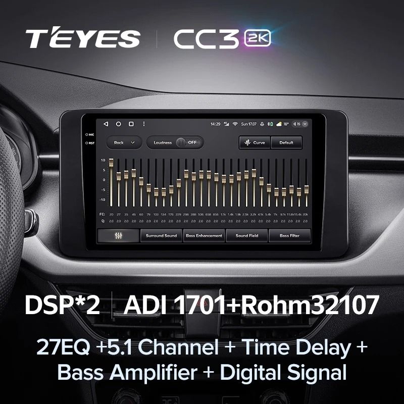 Штатная магнитола Teyes CC3 2K 4/64 Skoda Rapid 2 (2019-2023)