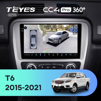 Штатная магнитола Teyes CC4 Pro 360 8/128 JAC T6 (2015-2021)