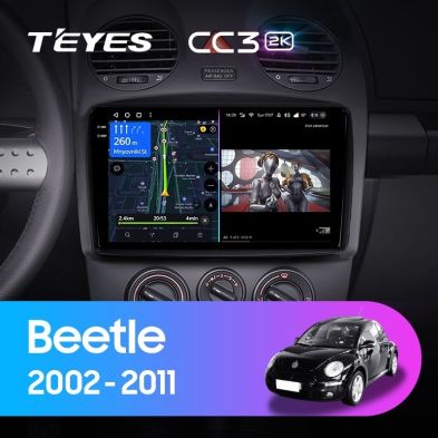 Штатная магнитола Teyes CC3 2K 360 6/128 Volkswagen Beetle A4 (2002-2011)