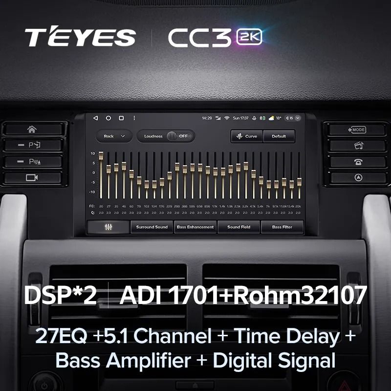 Штатная магнитола Teyes CC3 2K 6/128 Land Rover Discovery Sport (2014-2019)