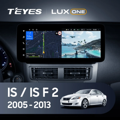 Штатная магнитола Teyes LUX ONE 4/32 Lexus IS F 200D 220D 250 250C 300 350 350C 2 XE20 (2005-2013)