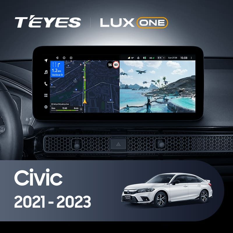 Штатная магнитола Teyes LUX ONE 4/32 Honda Civic FE FL (2021-2023)