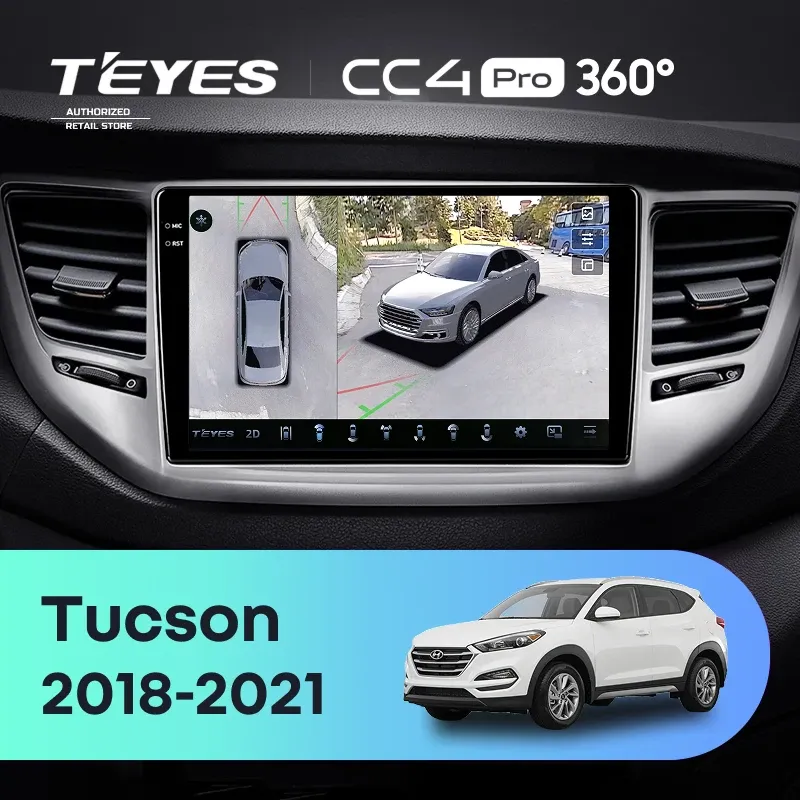 Штатная магнитола Teyes CC4 Pro 360 8/128 Hyundai Tucson (2018-2021)