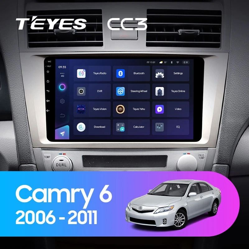 Штатная магнитола Teyes CC3 4/32 Toyota Camry 6 XV 40 (2006-2011) F2