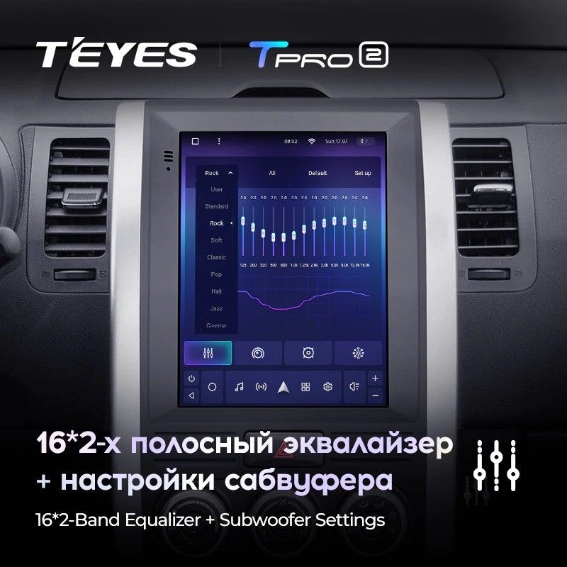 Штатная магнитола Tesla style Teyes TPRO 2 4/32 Nissan X-Trail (2007-2015) F1