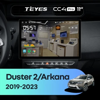 Штатная магнитола Teyes CC4 Pro 12/256 Renault Arkana (2019-2023) F2 (11")