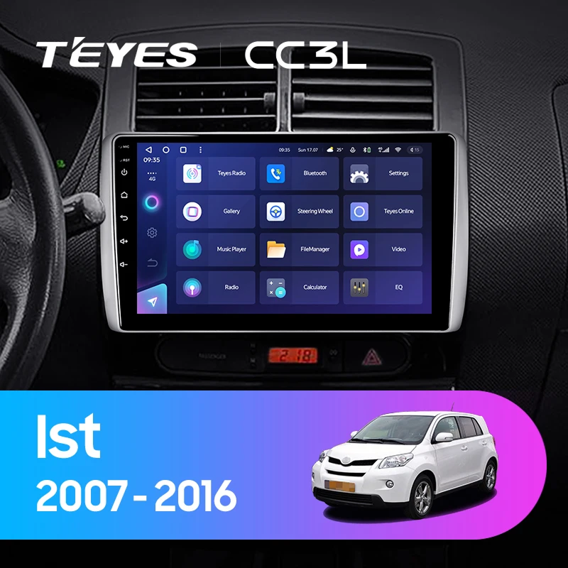 Штатная магнитола Teyes CC3L 4/32 Toyota Ist XP110 (2007-2016)