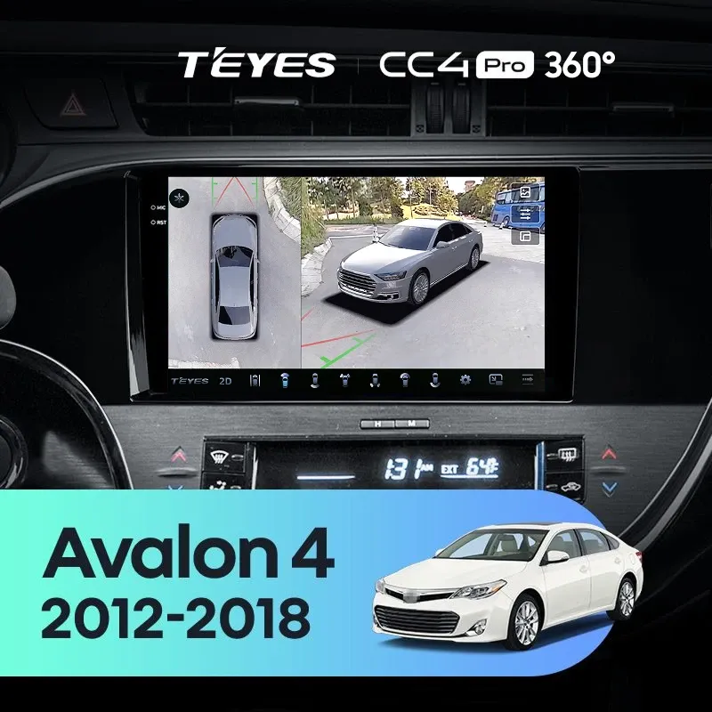 Штатная магнитола Teyes CC4 Pro 360 8/128 Toyota Avalon IV XX40 (2012-2018)