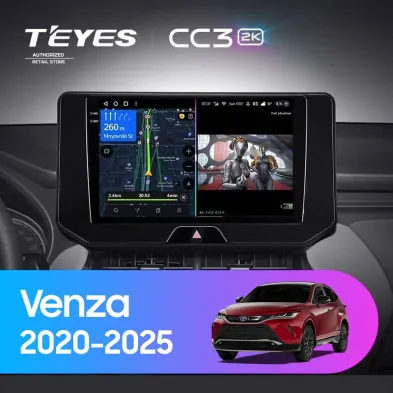 Штатная магнитола Teyes CC3 2K 4/32 Toyota Venza (2020-2025)