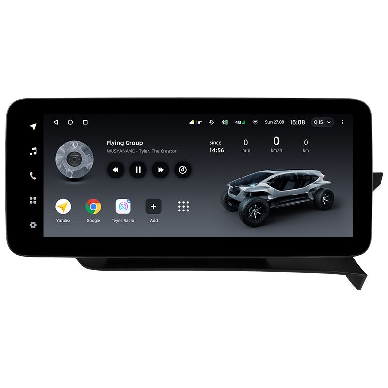 Переходная рамка Mercedes-Benz C-Class 3 W204 C204 S204 (NTG 4.5) (2011-2015) Правый руль (12,3")