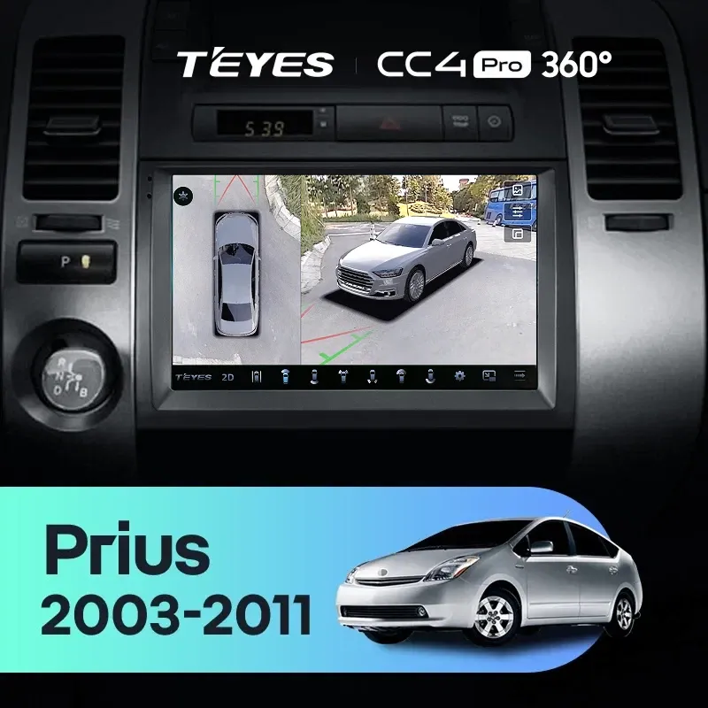 Штатная магнитола Teyes CC4 Pro 360 12/256 Toyota Prius XW20 (2003-2011) F1