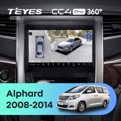 Штатная магнитола Teyes CC4 Pro 360 12/256 Toyota Alphard H20 (2008-2014)