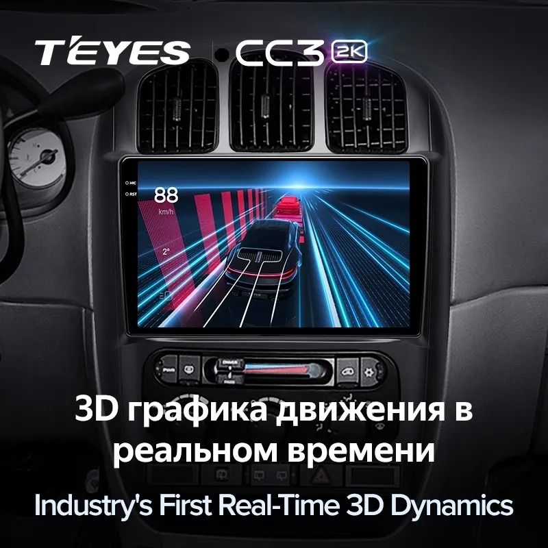 Штатная магнитола Teyes CC3 2K 4/32 Dodge Caravan 4 (2000-2007) Тип-B
