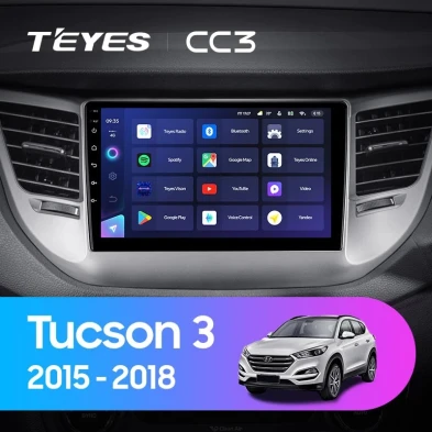 Штатная магнитола Teyes CC3 4/32 Hyundai Tucson 3 (2015-2018) Тип-A