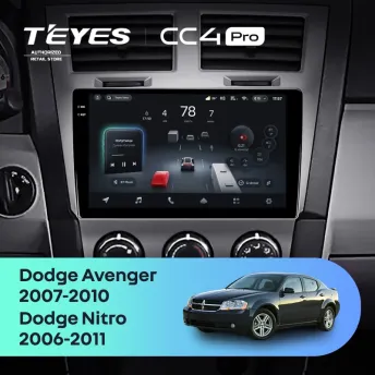 Штатная магнитола Teyes CC4 Pro 12/256 Dodge Avenger JS (2007-2010)