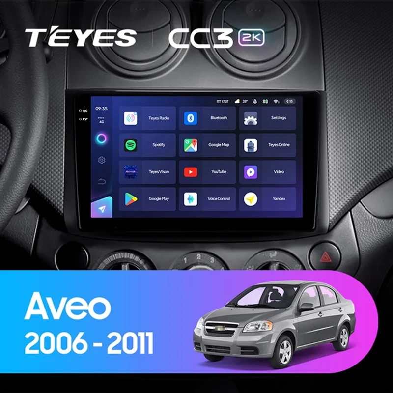 Штатная магнитола Teyes CC3 2K 4/32 Chevrolet Aveo (2006-2011)